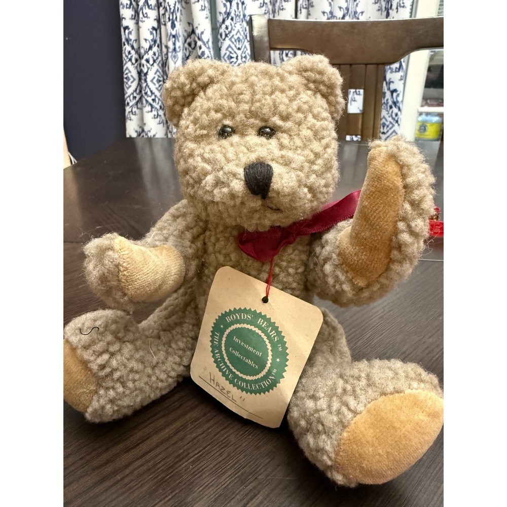Boyds Bears Archive Collection Hazel Jointed‎ Teddy Bear Tan Plush 9 Inch 1990s
